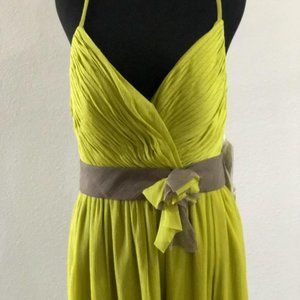 Spaghetti Strap V Neck Long Dress